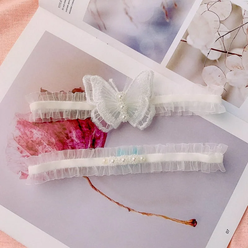 Jarretière mariage en dentelle élastique