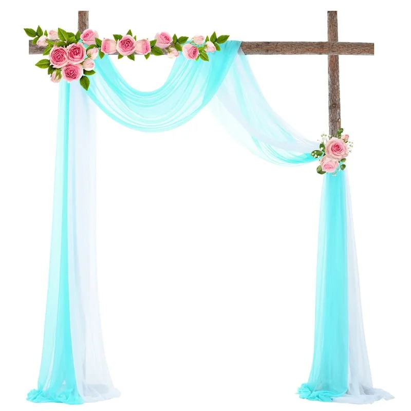 Tenture de mariage en mousseline de soie Tenture de mariage en mousseline de soie