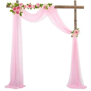 Tenture de mariage en mousseline de soie