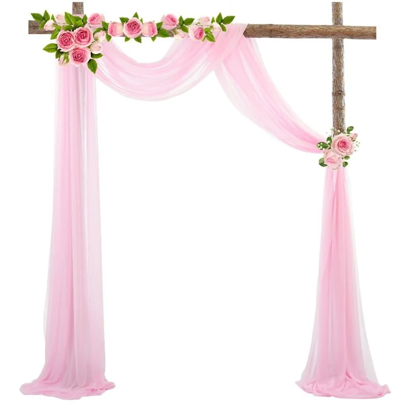 Tenture de mariage en mousseline de soie Tenture de mariage en mousseline de soie