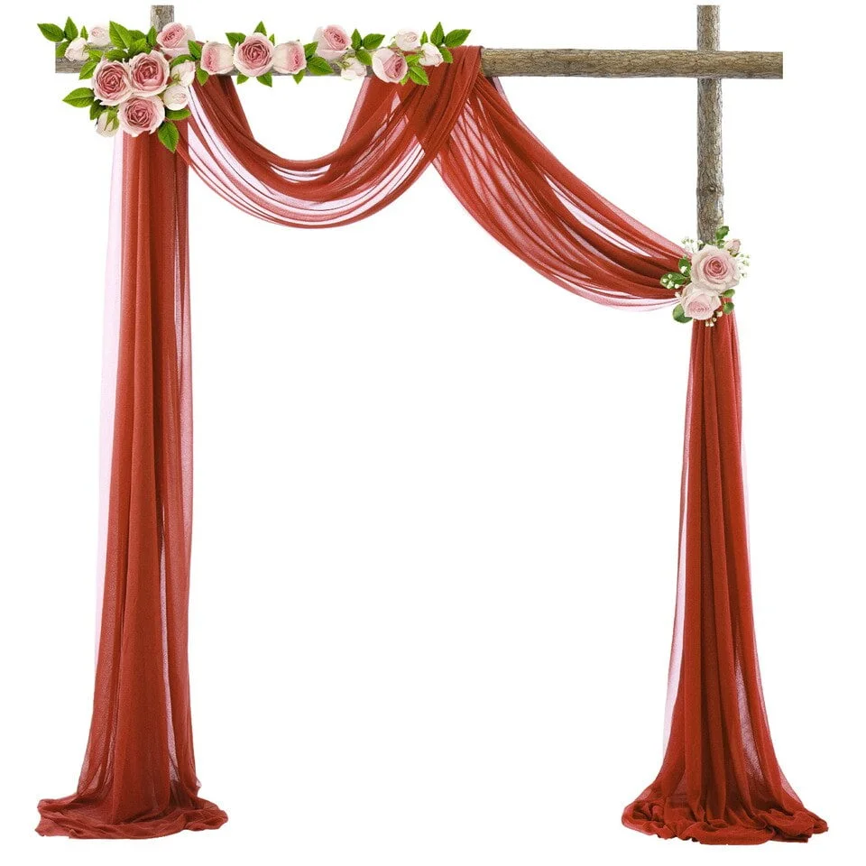 Tenture de mariage en mousseline de soie Tenture de mariage en mousseline de soie