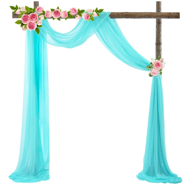 Tenture de mariage en mousseline de soie Tenture de mariage en mousseline de soie