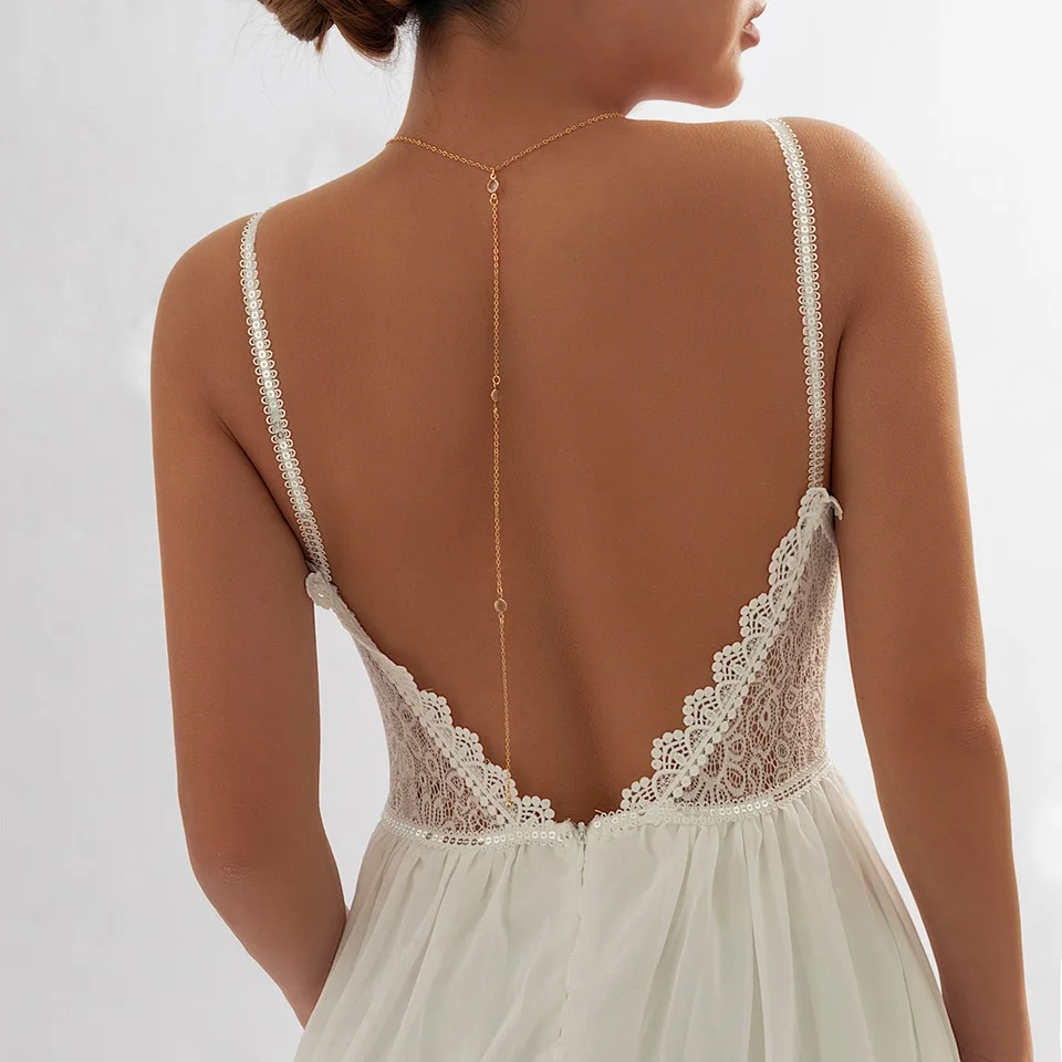 Collier de dos mariée bohème Collier de dos mariée bohème
