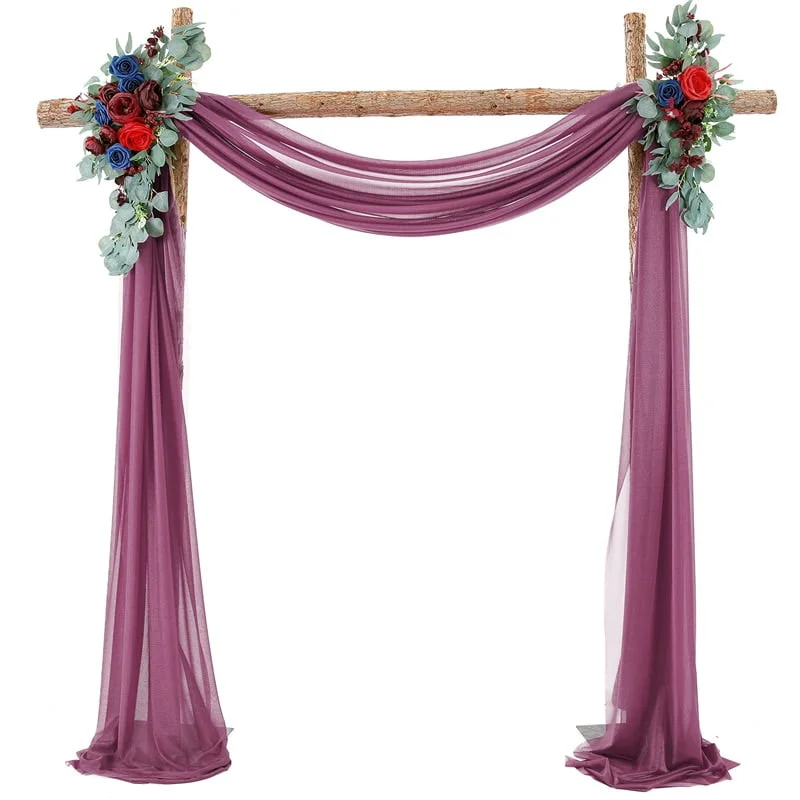 Tenture de mariage en mousseline de soie Tenture de mariage en mousseline de soie