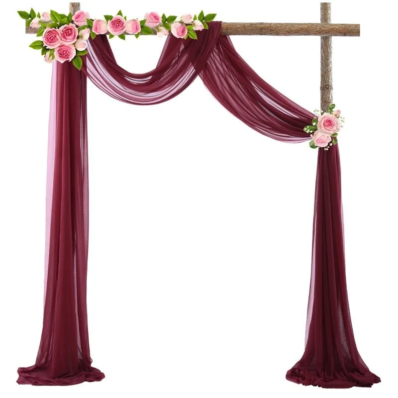 Tenture de mariage en mousseline de soie Tenture de mariage en mousseline de soie