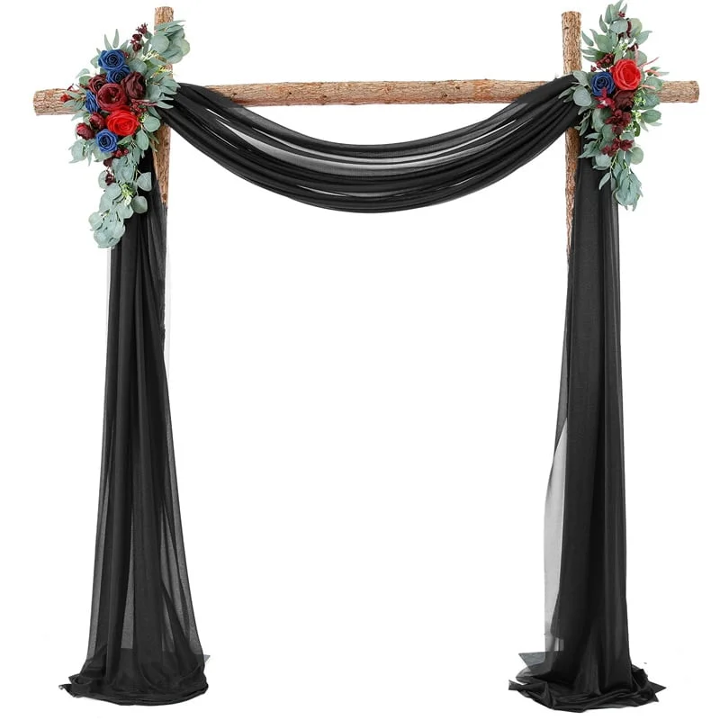 Tenture de mariage en mousseline de soie Tenture de mariage en mousseline de soie
