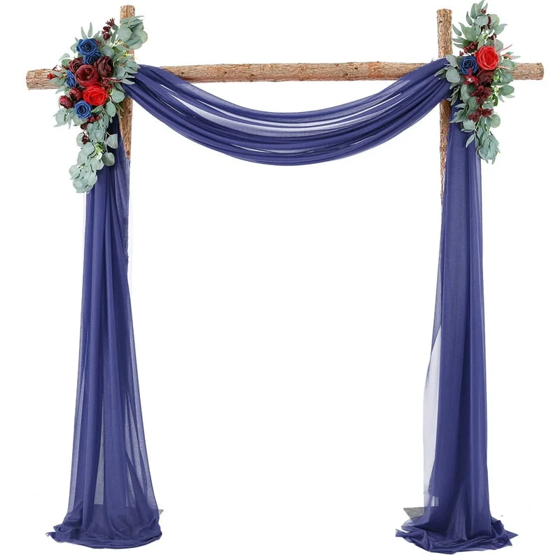 Tenture de mariage en mousseline de soie Tenture de mariage en mousseline de soie