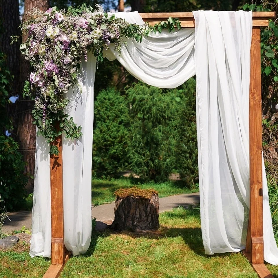 Tenture de mariage en mousseline de soie Tenture de mariage en mousseline de soie