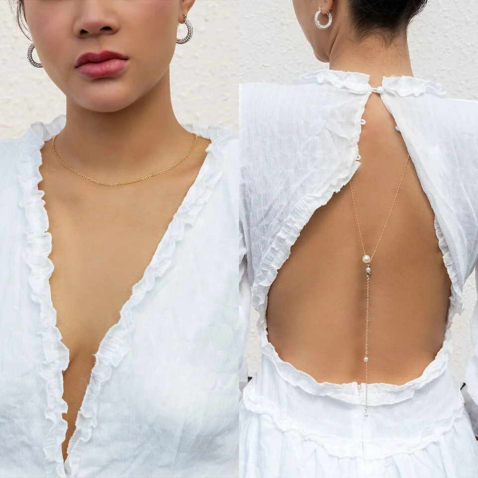 Collier dos de mariée Collier dos de mariée