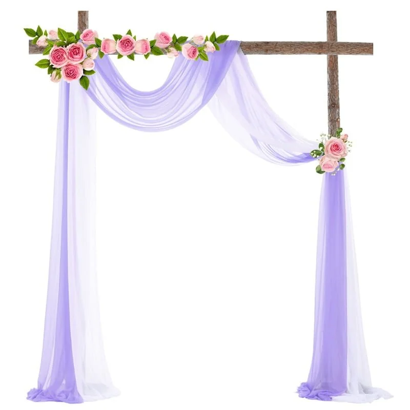 Tenture de mariage en mousseline de soie Tenture de mariage en mousseline de soie
