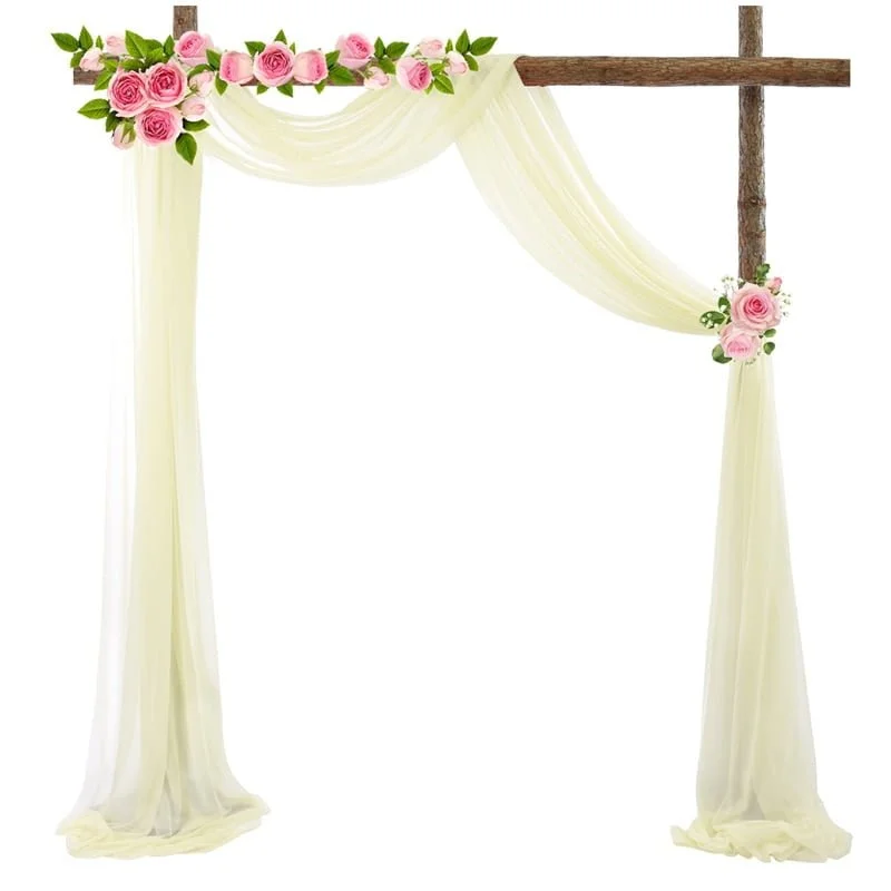 Tenture de mariage en mousseline de soie Tenture de mariage en mousseline de soie