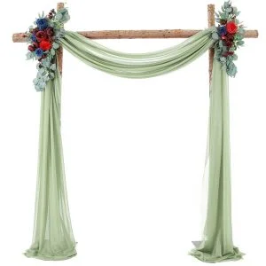 Tenture de mariage en mousseline de soie