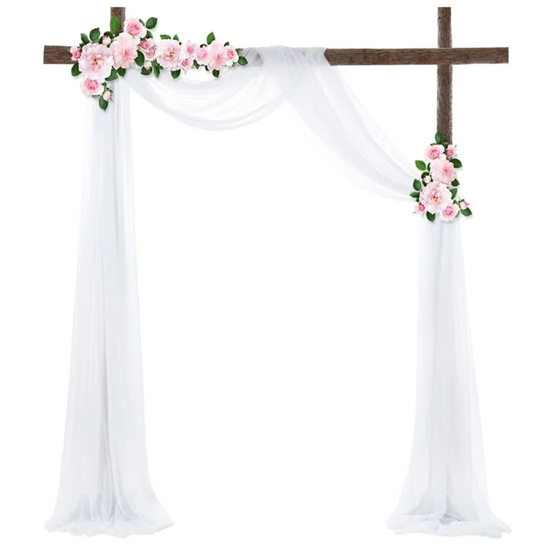 Tenture de mariage en mousseline de soie Tenture de mariage en mousseline de soie