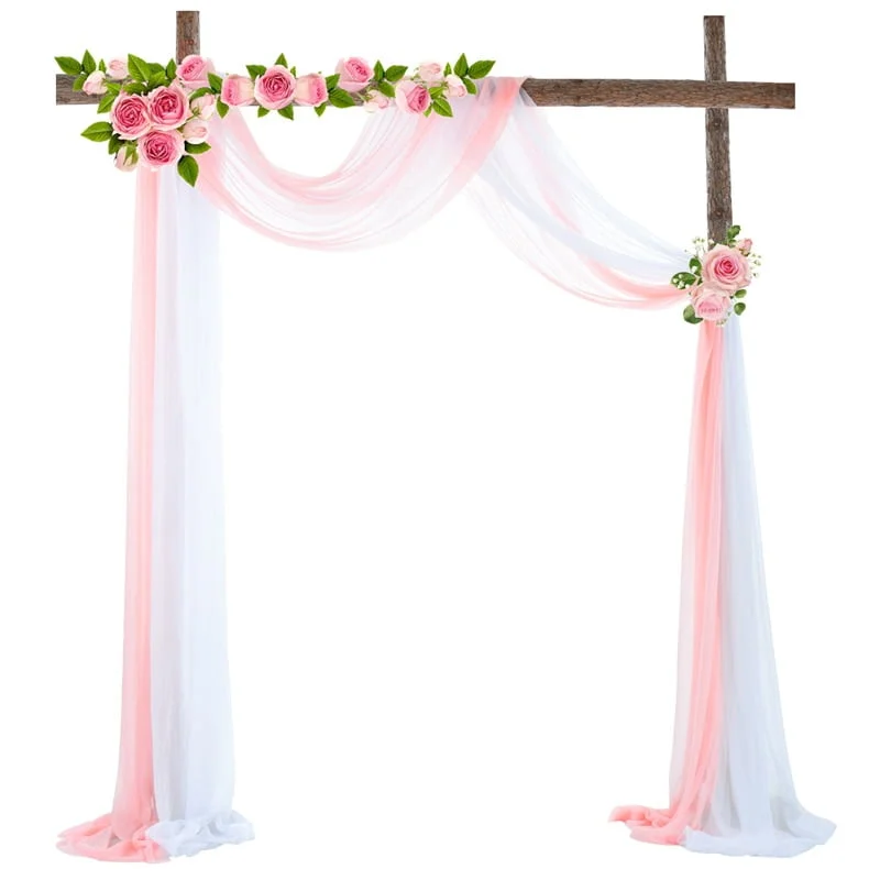 Tenture de mariage en mousseline de soie Tenture de mariage en mousseline de soie