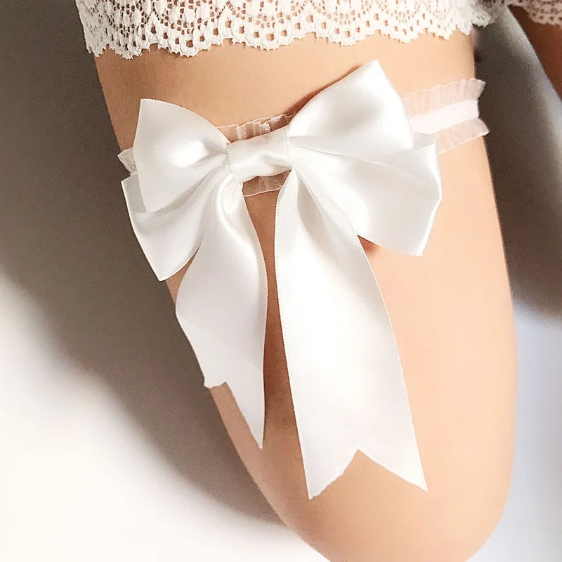 Jarretière mariage en dentelle élastique