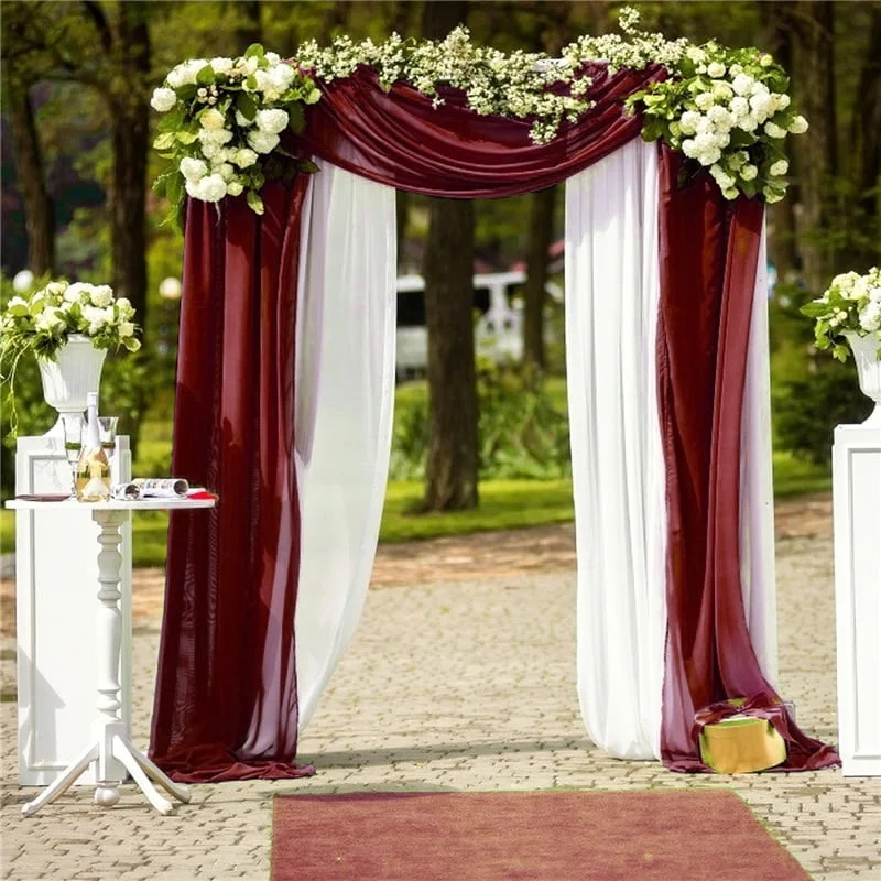 Tenture de mariage en mousseline de soie Tenture de mariage en mousseline de soie