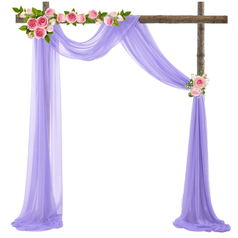 Tenture de mariage en mousseline de soie Tenture de mariage en mousseline de soie