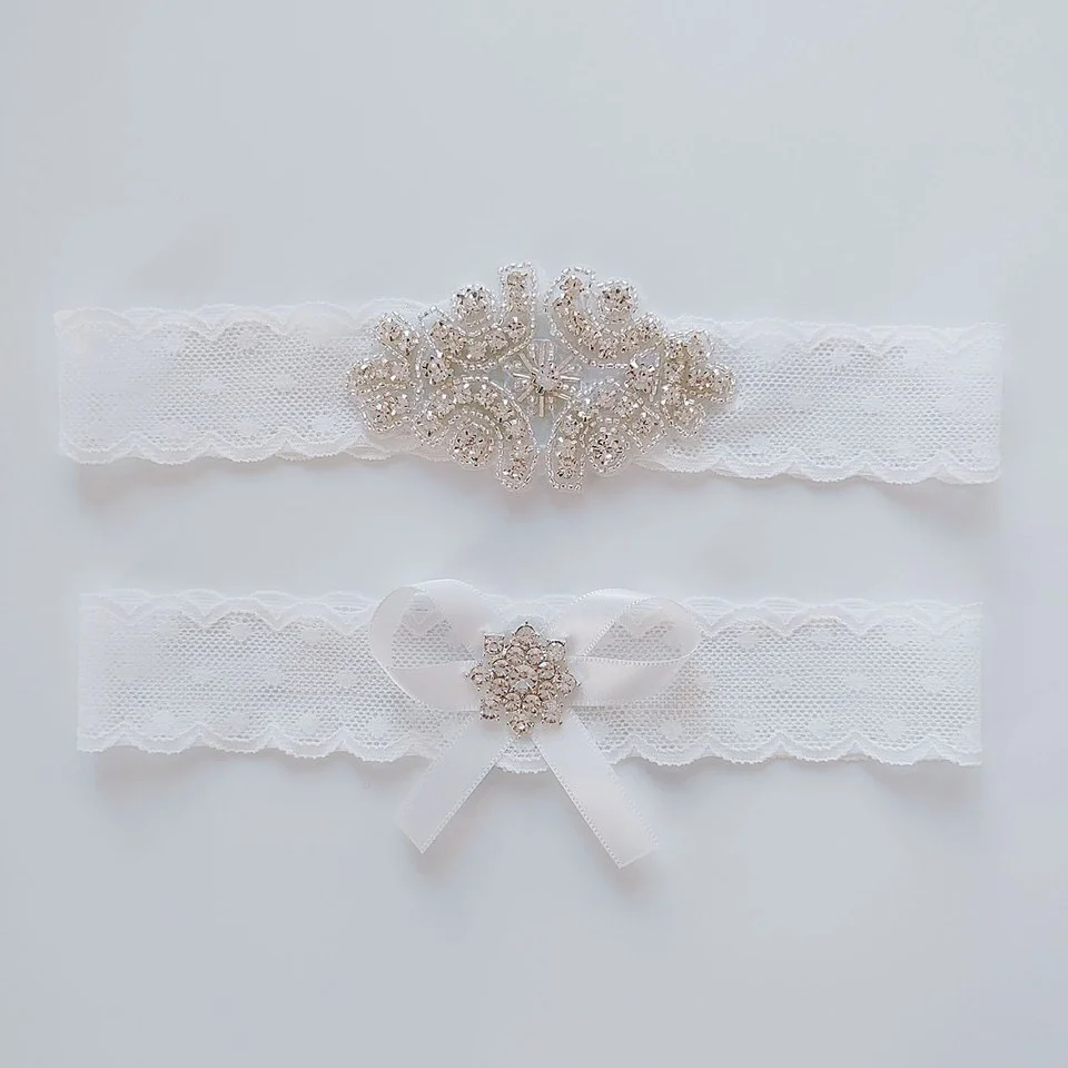 Jarretière mariage en dentelle élastique