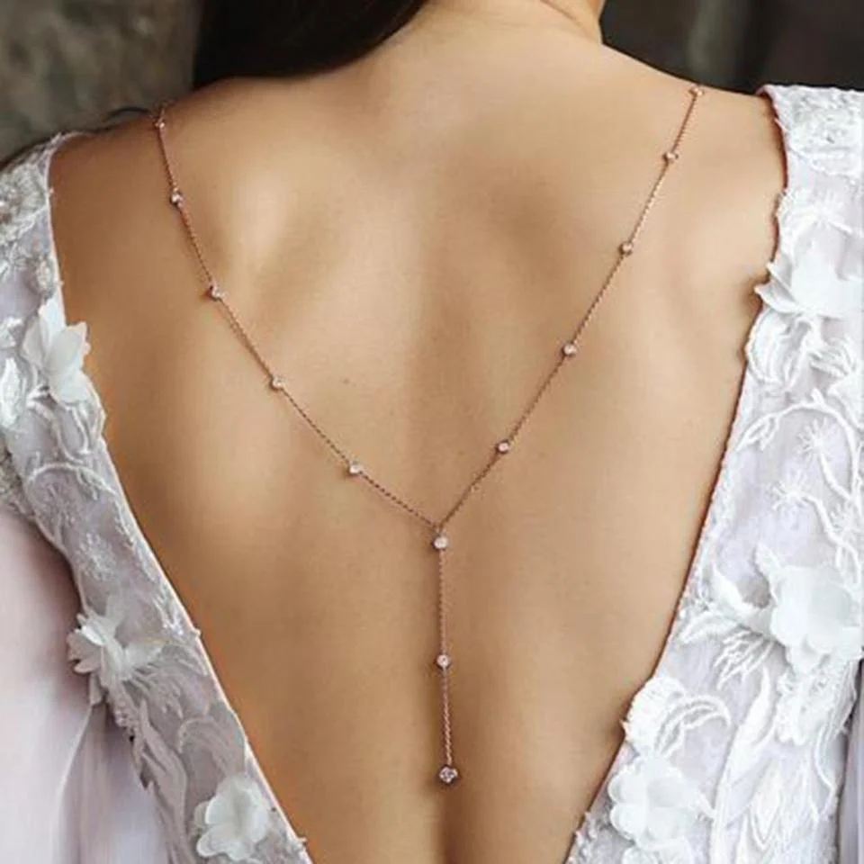 Collier chaine de dos Collier chaine de dos