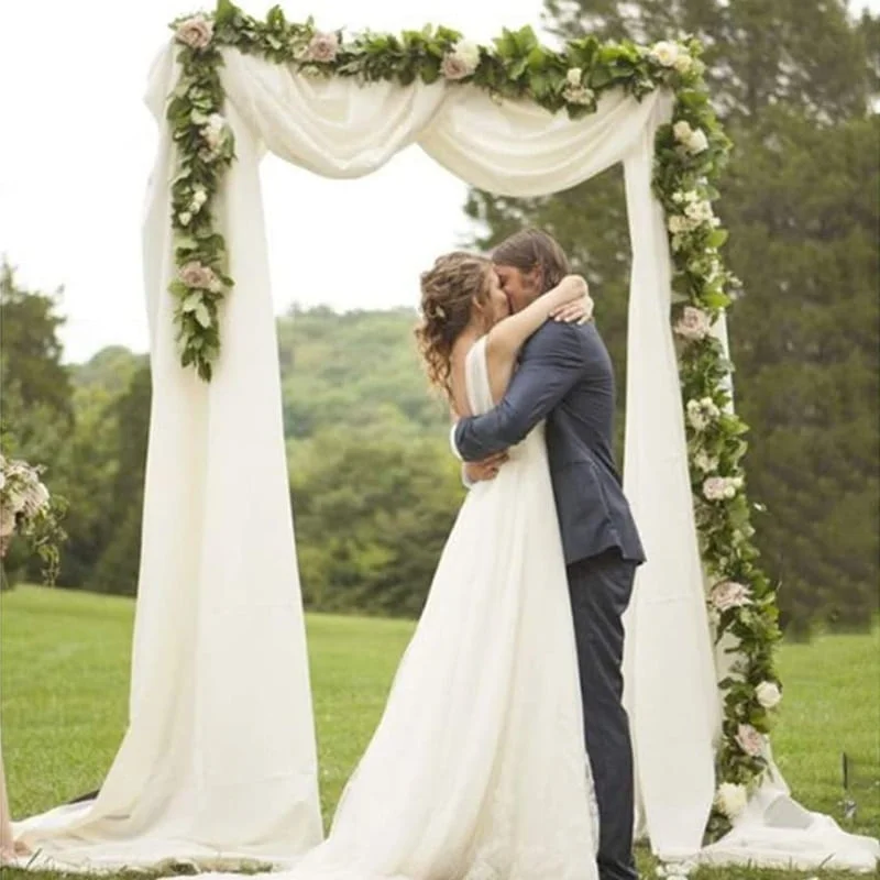 Tenture de mariage en mousseline de soie Tenture de mariage en mousseline de soie
