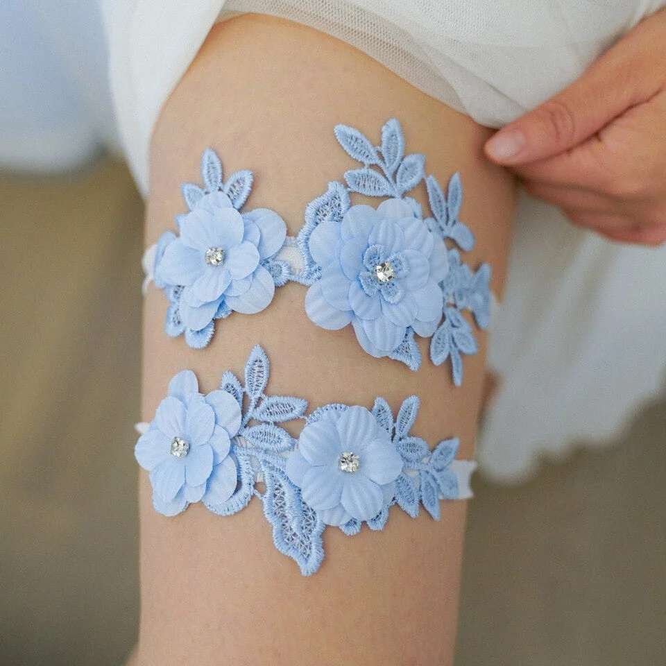 Jarretière mariage en dentelle élastique