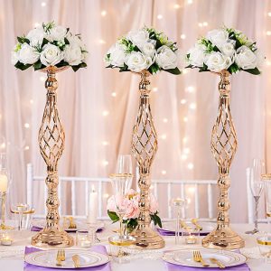 Chandelier centre de table mariage pour fleurs Chandelier centre de table mariage pour fleurs