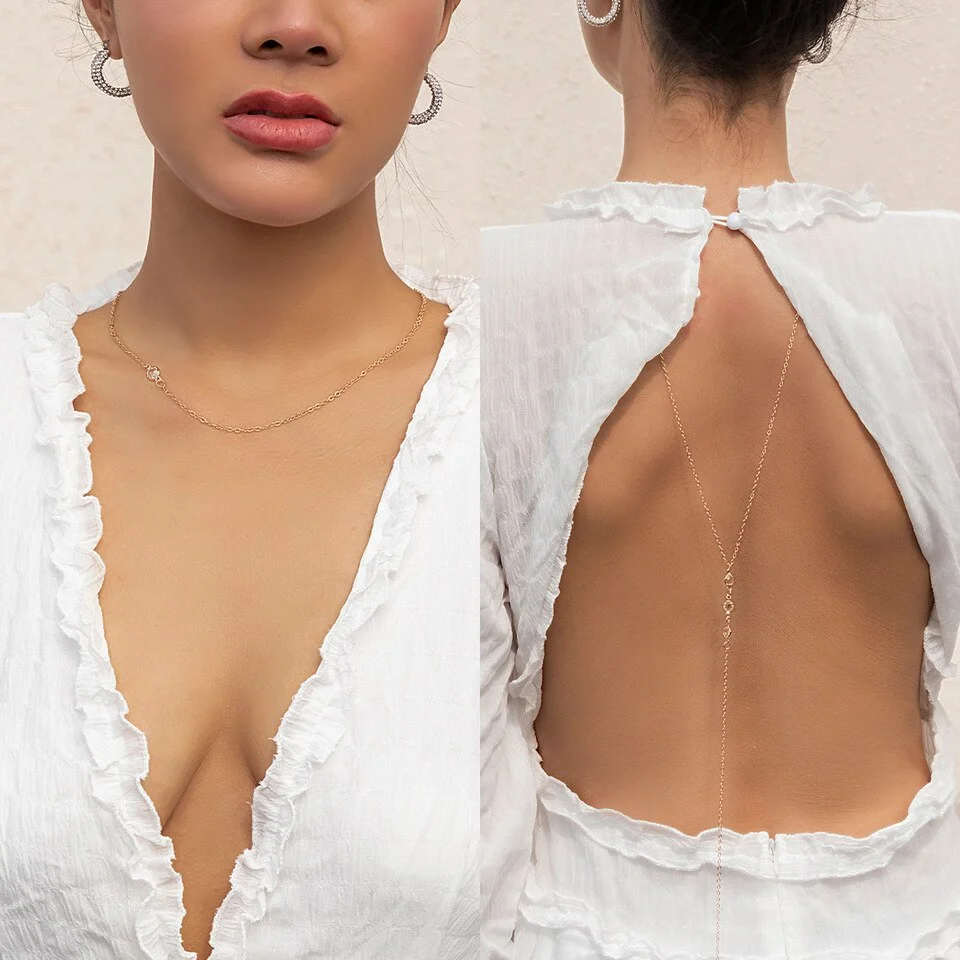 Collier dos de mariée Collier dos de mariée