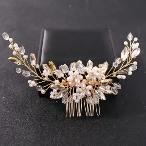 Peigne cheveux mariage à perles