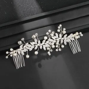 Peigne cheveux mariage à perles